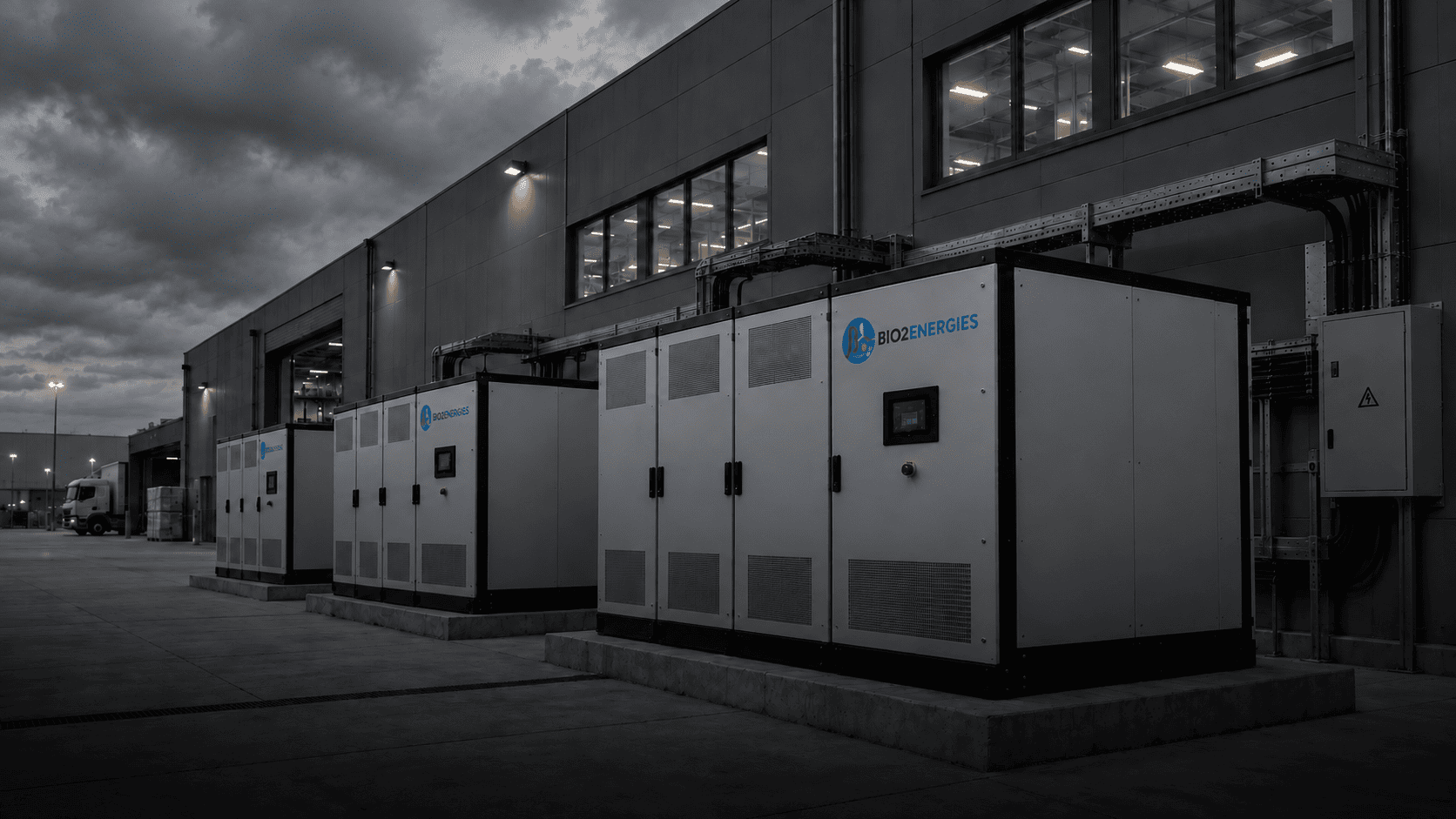 GIGA installati accanto a capannoni industriali