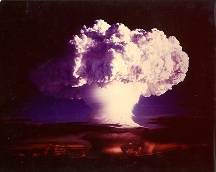 Hurricane nuclear test explosion